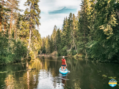 With SUP in Estonia: Ahja – Piedzīvojums ar SUP pa Igauniju: Ahja