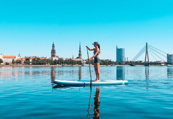 SUP evening in Riga: Love Island