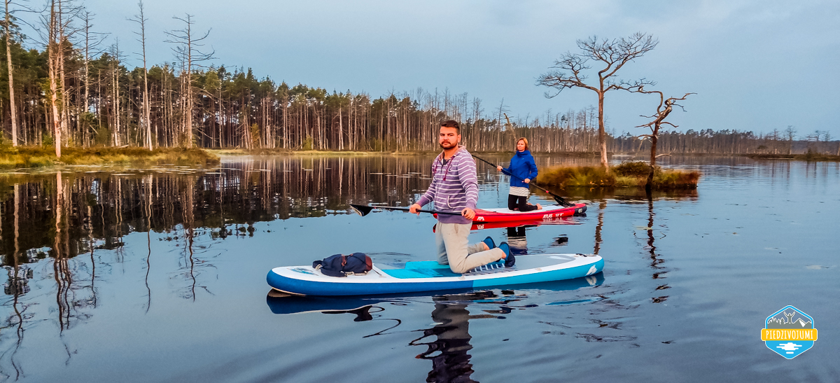 SUP sunrise in the swamp: Ķemeri bog – Piedzīvojums - saullēkts ar SUP Cenas tīrelī