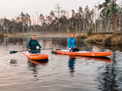 SUP sunrise in the swamp: Ķemeri bog – Piedzīvojums - saullēkts ar SUP Cenas tīrelī