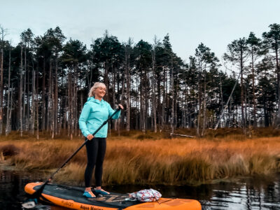 SUP sunrise in the swamp: Ķemeri bog – Piedzīvojums - saullēkts ar SUP Cenas tīrelī