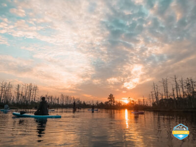 SUP sunrise in the swamp: Ķemeri bog – Piedzīvojums - saullēkts ar SUP Cenas tīrelī