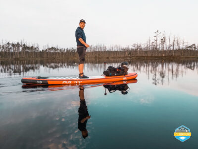 SUP sunrise in the swamp: Ķemeri bog – Piedzīvojums - saullēkts ar SUP Cenas tīrelī