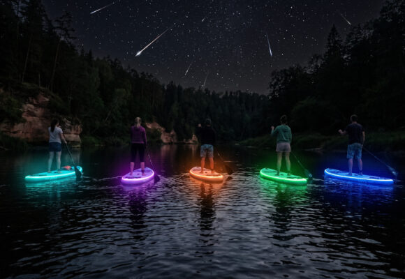Meteor Shower on a SUP: Gauja